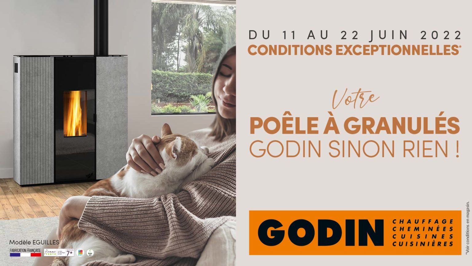 VOTRE POÊLE À GRANULÉS GODIN SINON RIEN Godin